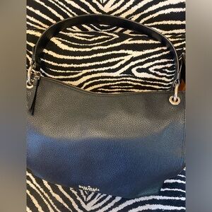 Beautiful Pre-Loved Black Pebbled Leather   Kate Spade Kat Shoulder Bag